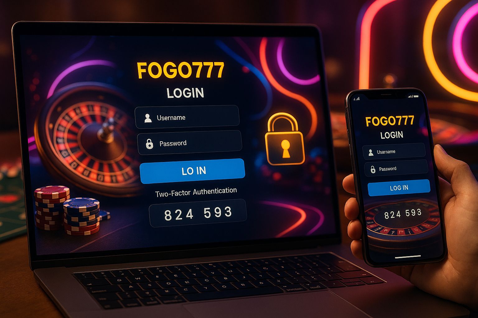 Login no Cassino FOGO777